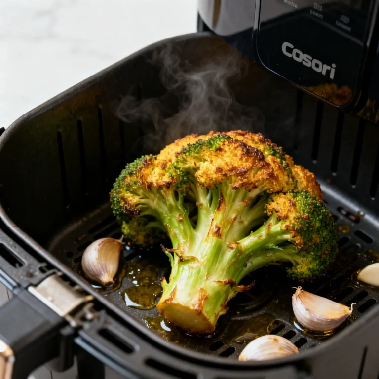 Brocoli rôti à l’ail au Cosori Air Fryer
