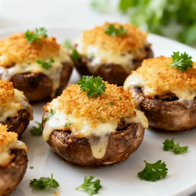 Champignons farcis au fromage à l’air fryer