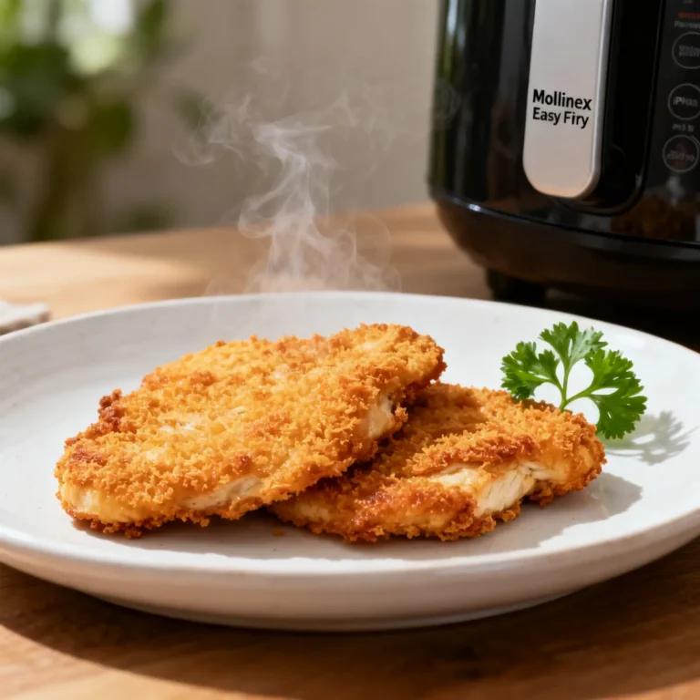 Escalopes de poulet panées croustillantes au Moulinex Easy Fry