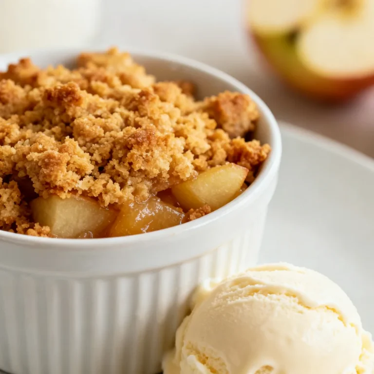 Crumble aux pommes à l’air fryer
