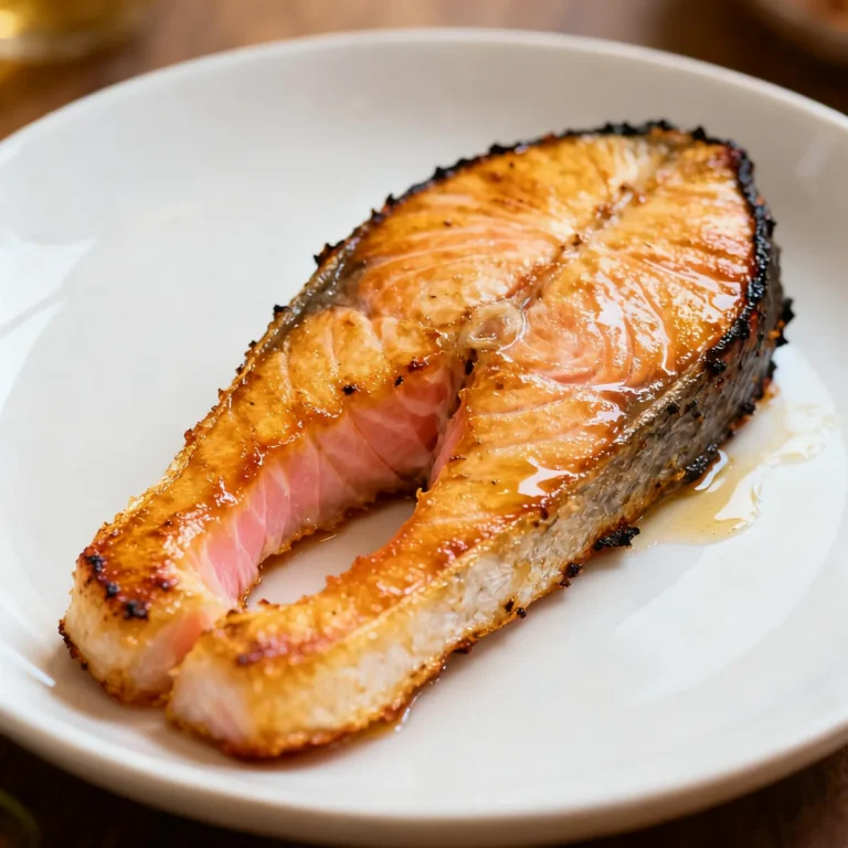Filet de saumon à l’air fryer, peau croustillante