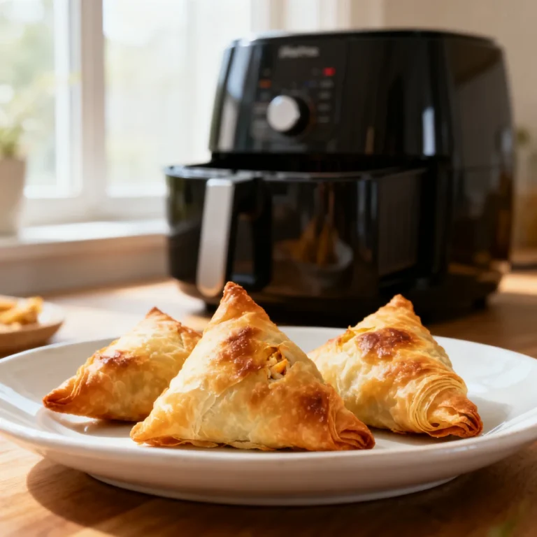 Samoussas croustillants au poulet à l’air fryer