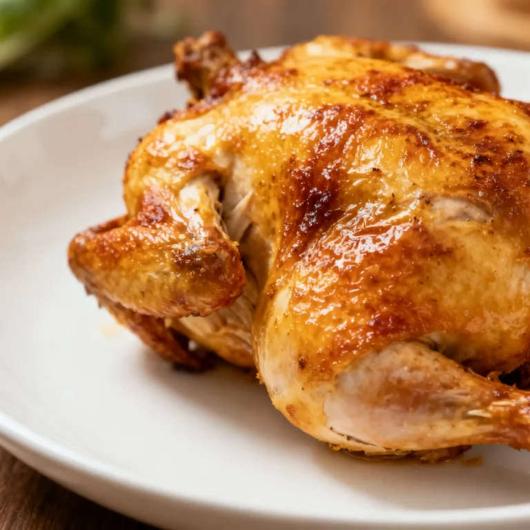 Poulet rôti entier à l’air fryer
