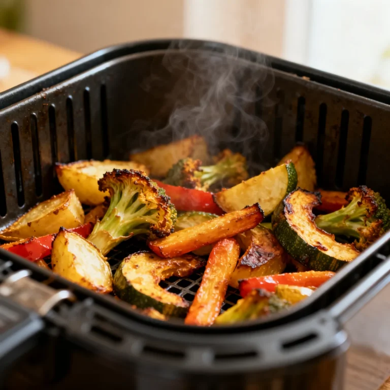 Légumes rôtis croustillants à l’air fryer