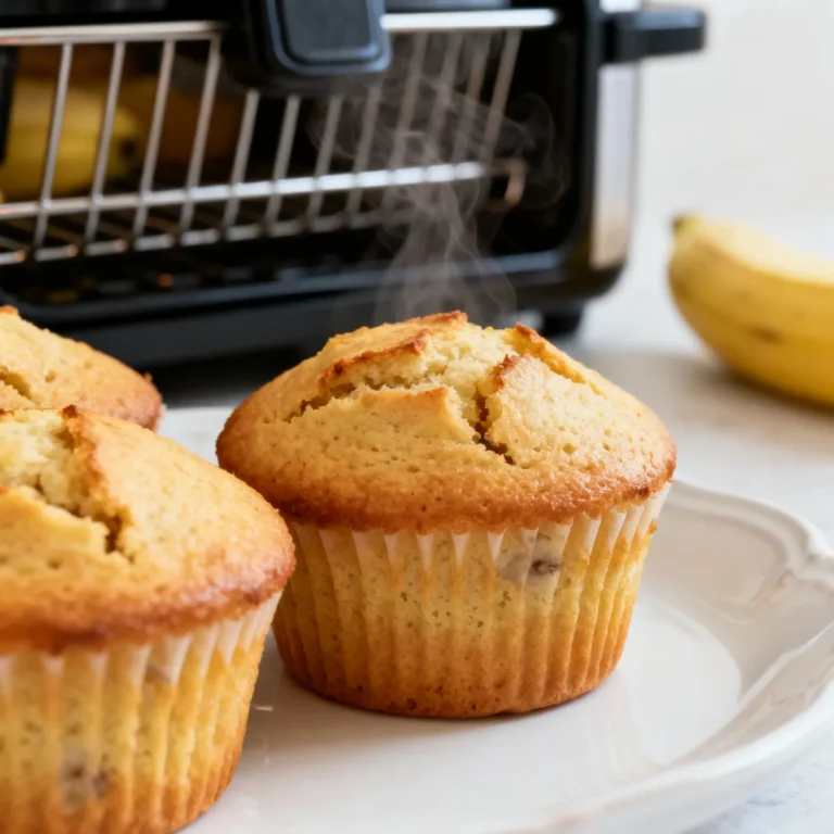 Muffins moelleux à la banane à l’air fryer