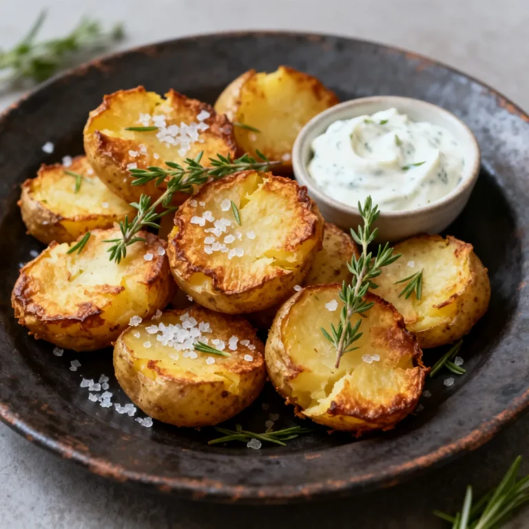 Pommes de terre écrasées croustillantes à l air fryer